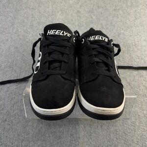 Heelys Voyager Black/White Wheeled Skate Shoes Size Yth 6 – Classic Roller Sneak